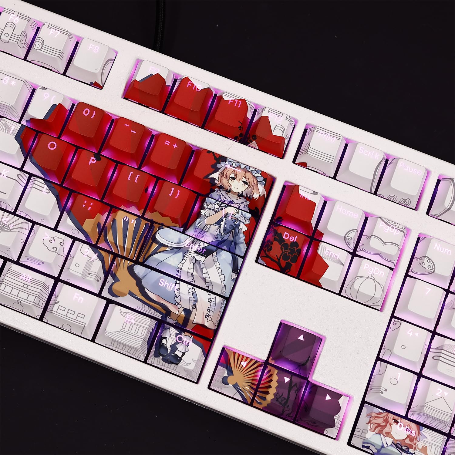 Amazon | 東方 周辺 西行寺幽々子 キーキャップ メカニカルキー